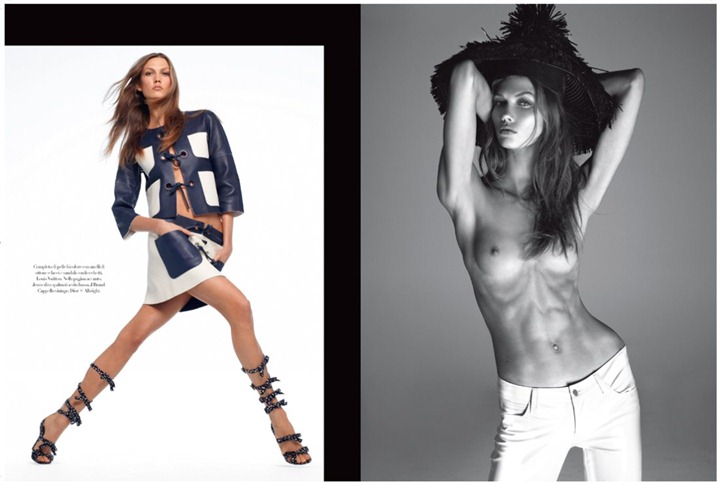 Карли Клосс разделась для Vogue Italia